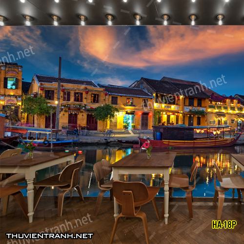 Tranh dán tường phố cổ Hội AnHA-18P - Kết quả tìm kiếm tranh tường